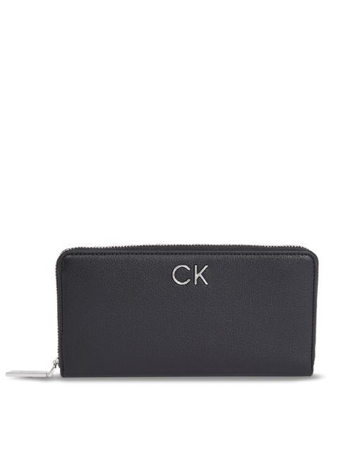 CK DAILY LARGE ZIP AROUND WALLET CALVIN KLEIN | K60K611778/BEH